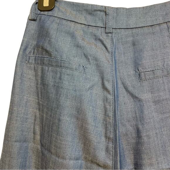 The Editor’s Market Blue Wide Leg Cropped Pants - Picture 7 of 7